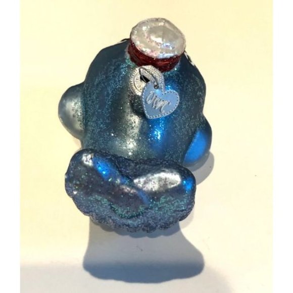 Wally The Whale with Sailor Cap Retired Old World Christmas Ornament - Picture 4 of 7